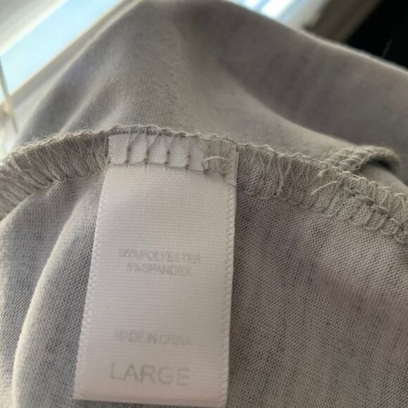 Muk Luks Womens Open Front Cardigan Large Light Gray Polyester & Spandex - Picture 3 of 8